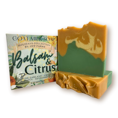 Balsam and Citrus, 6 oz Holiday Goat Milk Soap