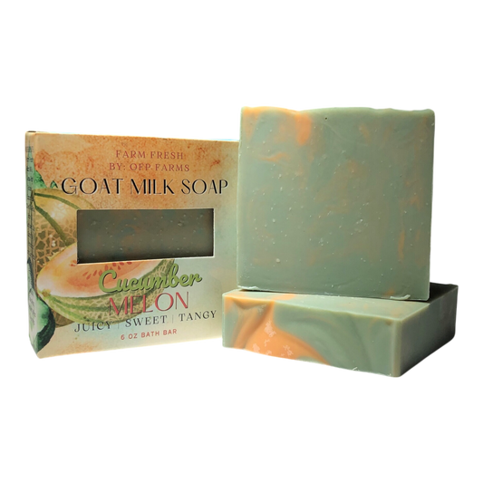 Cucumber Melon, 6 oz Tallow and Goat Milk Soap