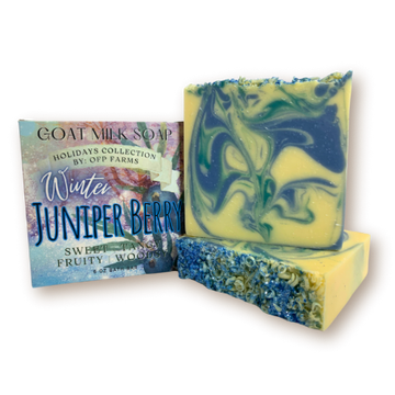 Winter Juniper Berry, 6 oz Holiday Goat Milk Soap