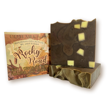 Rocky Road, 6 oz Holiday Goat Milk Soap