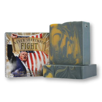 NEVER SURRENDER: FIGHT - Trump, 6 oz Goat Milk Soap