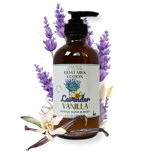 Lavender and Vanilla, Goat Milk Hand and Body Lotion