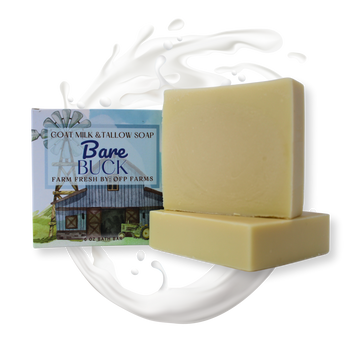 Bare Buck, 6 oz Unscented Goat Milk Soap