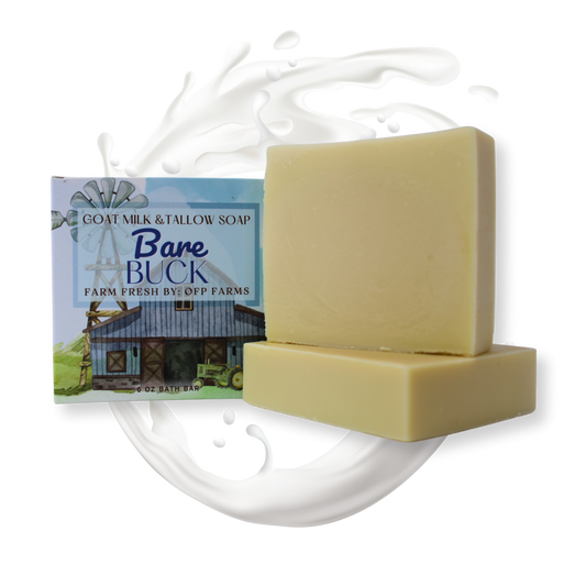 Bare Buck, 6 oz Unscented Goat Milk Soap