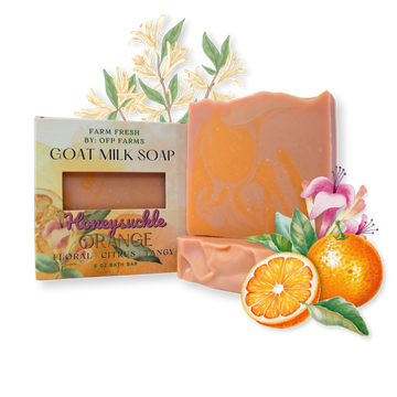 Honeysuckle Orange, 6 oz Goat Milk Soap