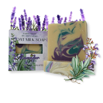 Lavender Sage, 6 oz Goat Milk Soap