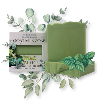 Mint Eucalyptus, 6 oz Goat Milk Soap