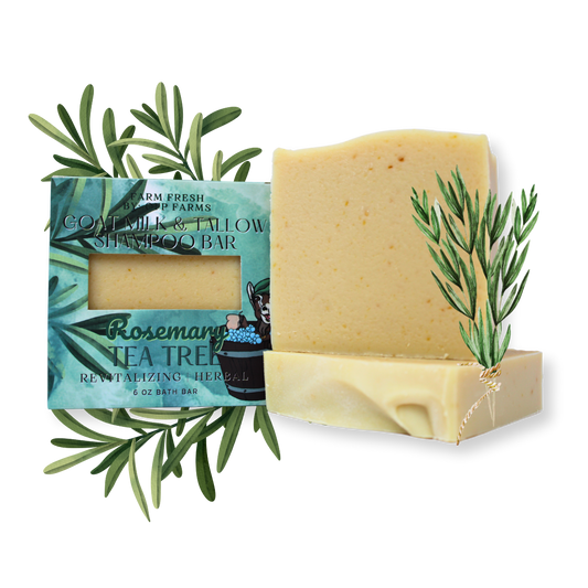 Shampoo Bar, 6 oz, Rosemary and Tea Tree