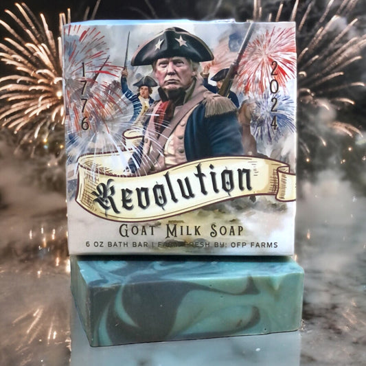 Revolution- Trump, 6 oz Goat Milk Soap