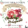 Cranberry Pomegranate, Holiday Goat Milk Lotion