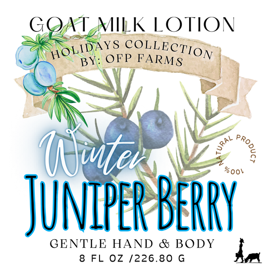 Winter Juniper Berry, Holiday Goat Milk Lotion