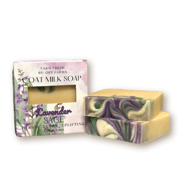 Lavender Sage, 6 oz Goat Milk Soap