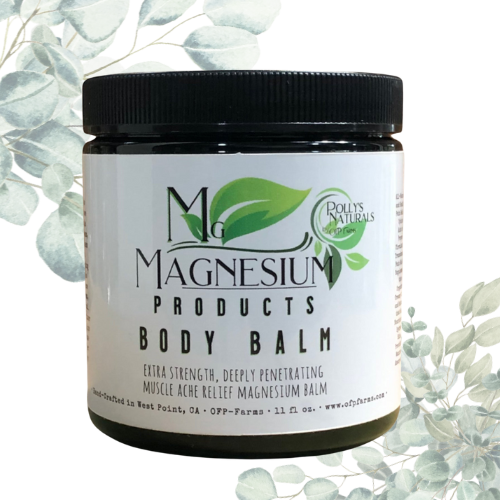 Magnesium All Natural Body Balm, Sleep, Wellness, Arthritis, Plantar Fasciitis, 11 oz