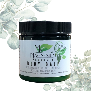 Magnesium All Natural Body Balm, Sleep, Wellness, Arthritis, Plantar Fasciitis, 5 oz