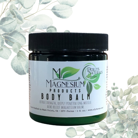 Magnesium All Natural Body Balm, Sleep, Wellness, Arthritis, Plantar Fasciitis, 5 oz