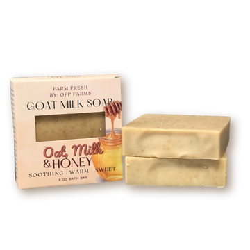 Oat Milk N' Honey, 6 oz Unscented Goat Milk Soap