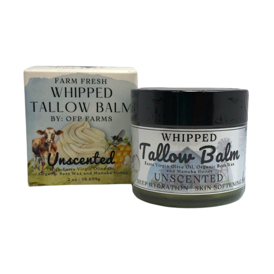 Whipped Tallow Balm - Face Moisturizer, Grass Fed Beef Tallow, Skin and Body Care