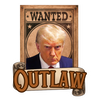 TRUMP, The Outlaw, Sticker