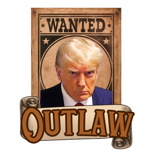 TRUMP, The Outlaw, Sticker