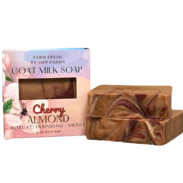 Cherry Almond, 6 oz Goat Milk Soap