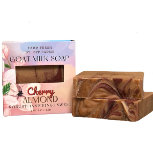 Cherry Almond, 6 oz Goat Milk Soap